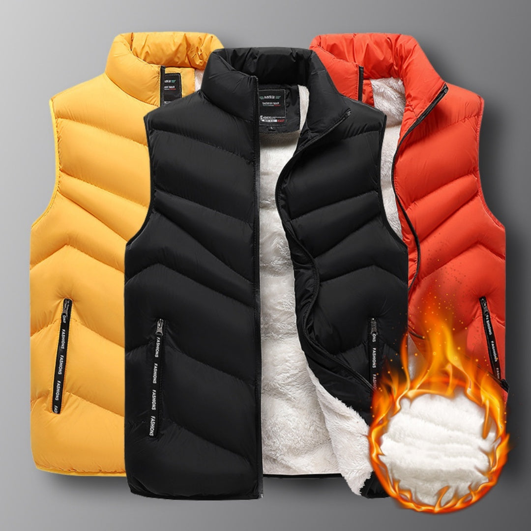 Men's Autumn And Winter Warm Outdoor Lamb Wool Vest