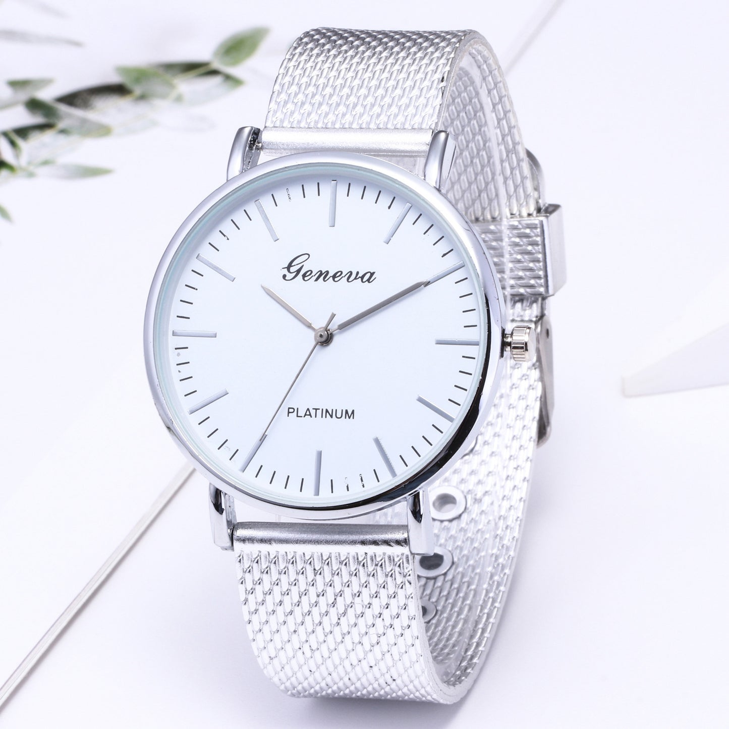 Mesh belt women's watch