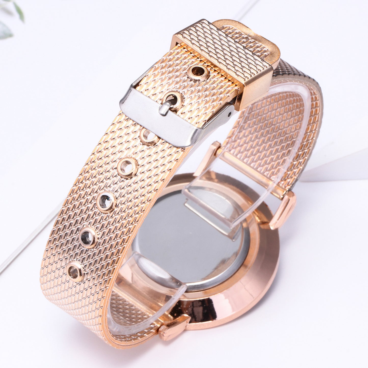 Mesh belt women's watch