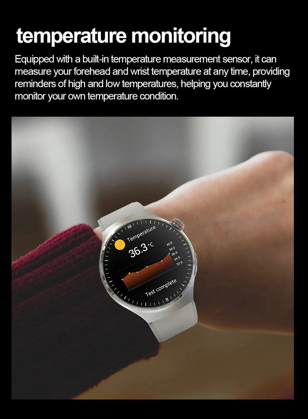 2025 Medical Grade Smartwatch - Uric Acid, Blood Glucose, ECG, Heart Rate & Blood Pressure Health Monitor by Luxe Ahmar – Available at LUXE AHMAR