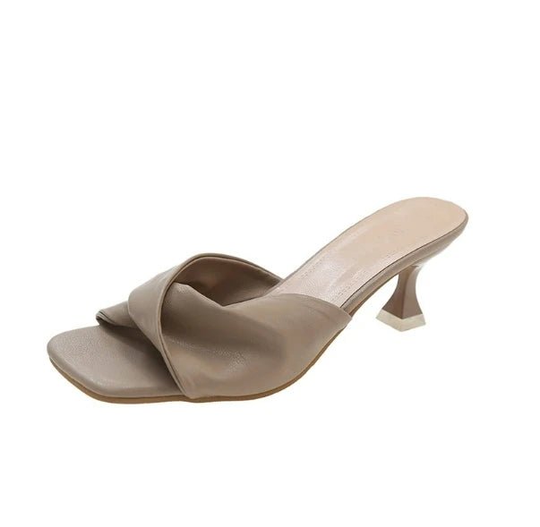 2025 Sexy Pointed Toe Mule High Heels – Women’s Slip - On Slides, Mixed Color Fashion Summer Party Sandal Shoes by Luxe Ahmar – Available at LUXE AHMAR