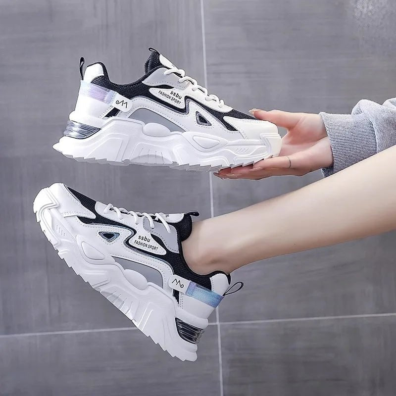 2025 Women’s Platform Chunky Sneakers – Casual Green Trainers by Luxe Ahmar – Available at LUXE AHMAR