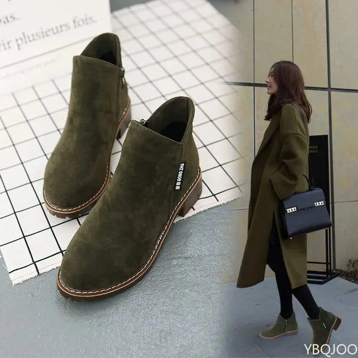 2025 Women’s Thick Sole Platform Ankle Boots - Comfortable Plus Size Snow Boots by Luxe Ahmar – Available at LUXE AHMAR