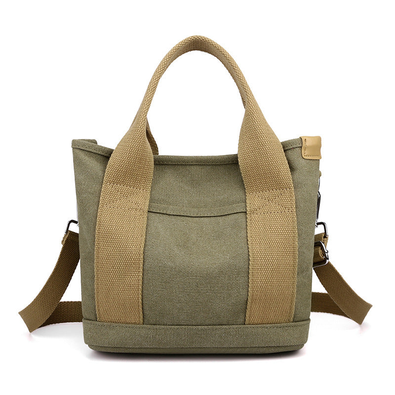 Korean Style Large Capacity Canvas Bag - Trendy All-Match Commuter Bag