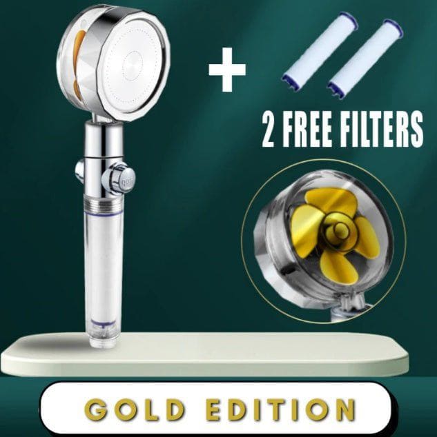 360° Rotating High - Pressure Water - Saving Shower Head with Built - in Fan – ABS Rain Spray Nozzle by LUXE AHMAR – Available at LUXE AHMAR