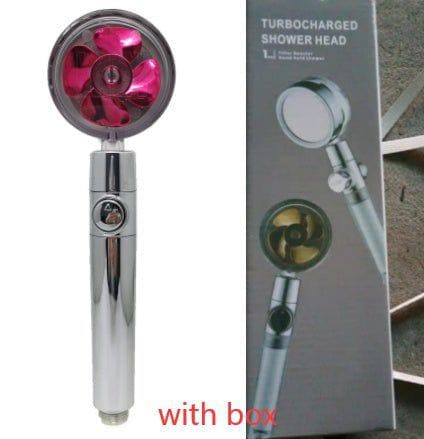 360° Rotating High - Pressure Water - Saving Shower Head with Built - in Fan – ABS Rain Spray Nozzle by LUXE AHMAR – Available at LUXE AHMAR