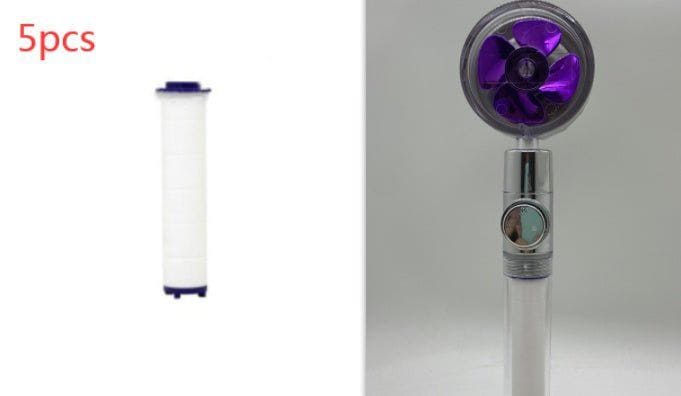 360° Rotating High - Pressure Water - Saving Shower Head with Built - in Fan – ABS Rain Spray Nozzle by LUXE AHMAR – Available at LUXE AHMAR