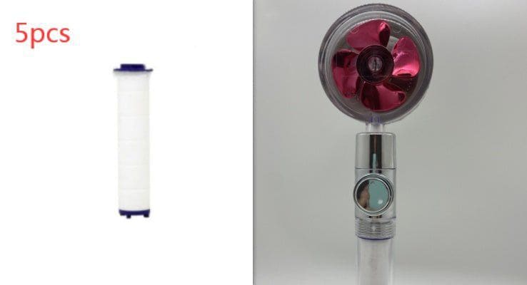 360° Rotating High - Pressure Water - Saving Shower Head with Built - in Fan – ABS Rain Spray Nozzle by LUXE AHMAR – Available at LUXE AHMAR