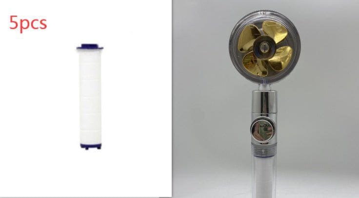 360° Rotating High - Pressure Water - Saving Shower Head with Built - in Fan – ABS Rain Spray Nozzle by LUXE AHMAR – Available at LUXE AHMAR