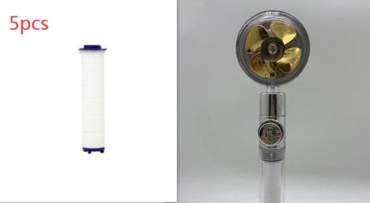 360° Rotating High - Pressure Water - Saving Shower Head with Built - in Fan – ABS Rain Spray Nozzle by LUXE AHMAR – Available at LUXE AHMAR