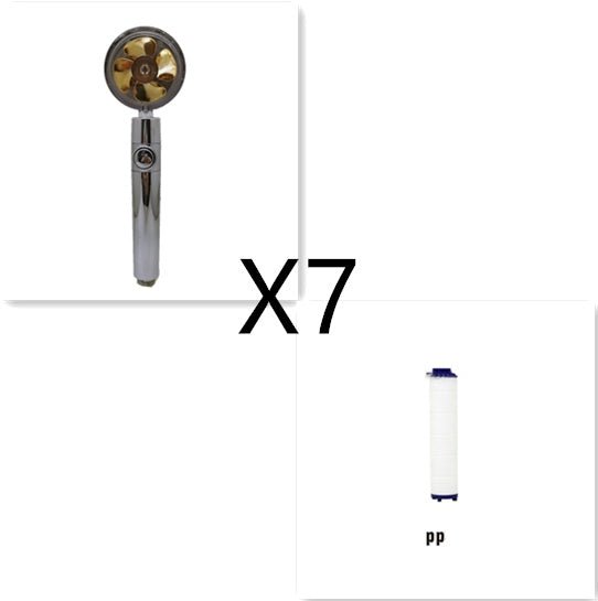 360° Rotating High - Pressure Water - Saving Shower Head with Built - in Fan – ABS Rain Spray Nozzle by LUXE AHMAR – Available at LUXE AHMAR