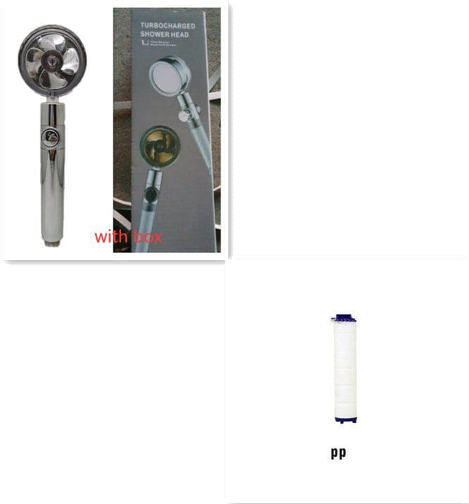 360° Rotating High - Pressure Water - Saving Shower Head with Built - in Fan – ABS Rain Spray Nozzle by LUXE AHMAR – Available at LUXE AHMAR