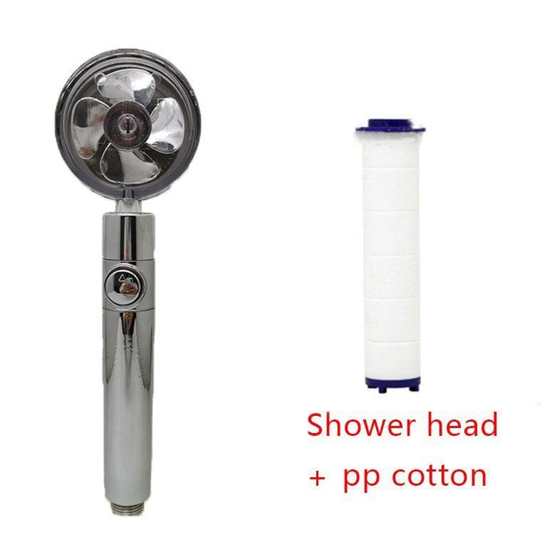360° Rotating High - Pressure Water - Saving Shower Head with Built - in Fan – ABS Rain Spray Nozzle by LUXE AHMAR – Available at LUXE AHMAR