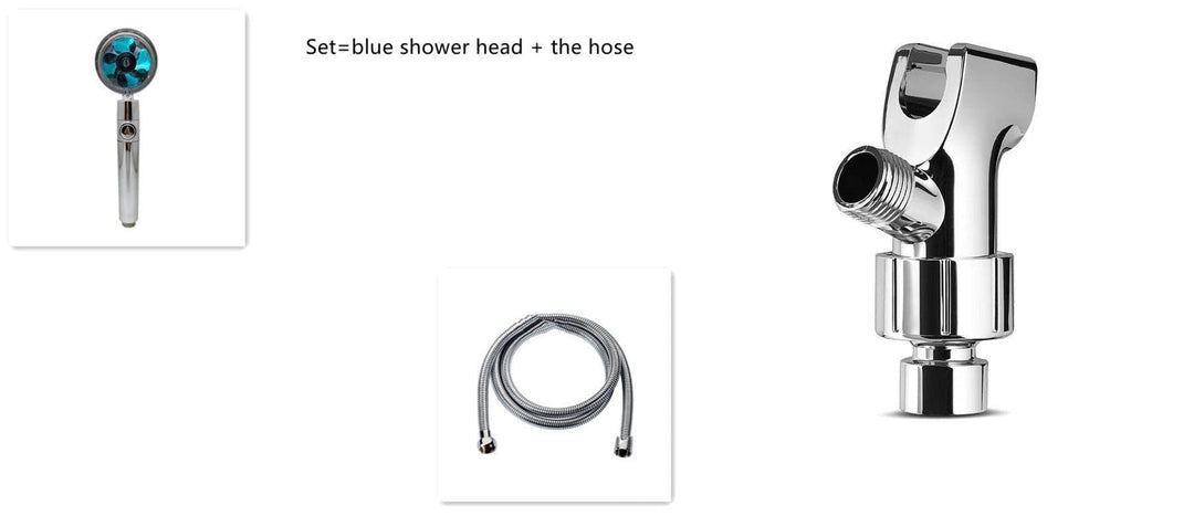 360° Rotating High - Pressure Water - Saving Shower Head with Built - in Fan – ABS Rain Spray Nozzle by LUXE AHMAR – Available at LUXE AHMAR