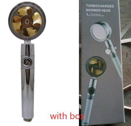 360° Rotating High - Pressure Water - Saving Shower Head with Built - in Fan – ABS Rain Spray Nozzle by LUXE AHMAR – Available at LUXE AHMAR