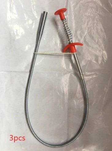 60CM Flexible Sewer Dredger Spring Pipe Cleaner – Drain Clog Remover Hair Catcher Tool for Kitchen & Bathroom Sink by LUXE AHMAR – Available at LUXE AHMAR