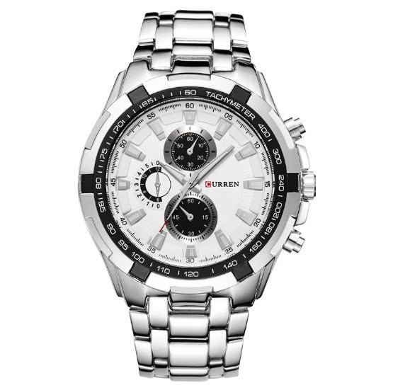 Men's Watch Business Steel Belt Quartz Watch