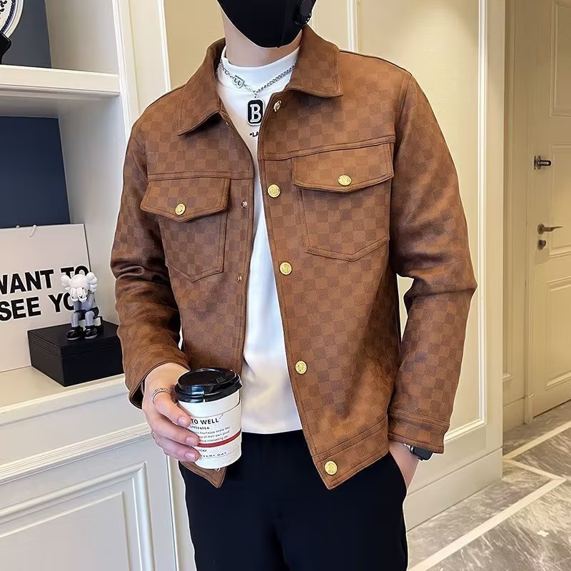 Spring And Autumn Collar Jacket Fashion Men