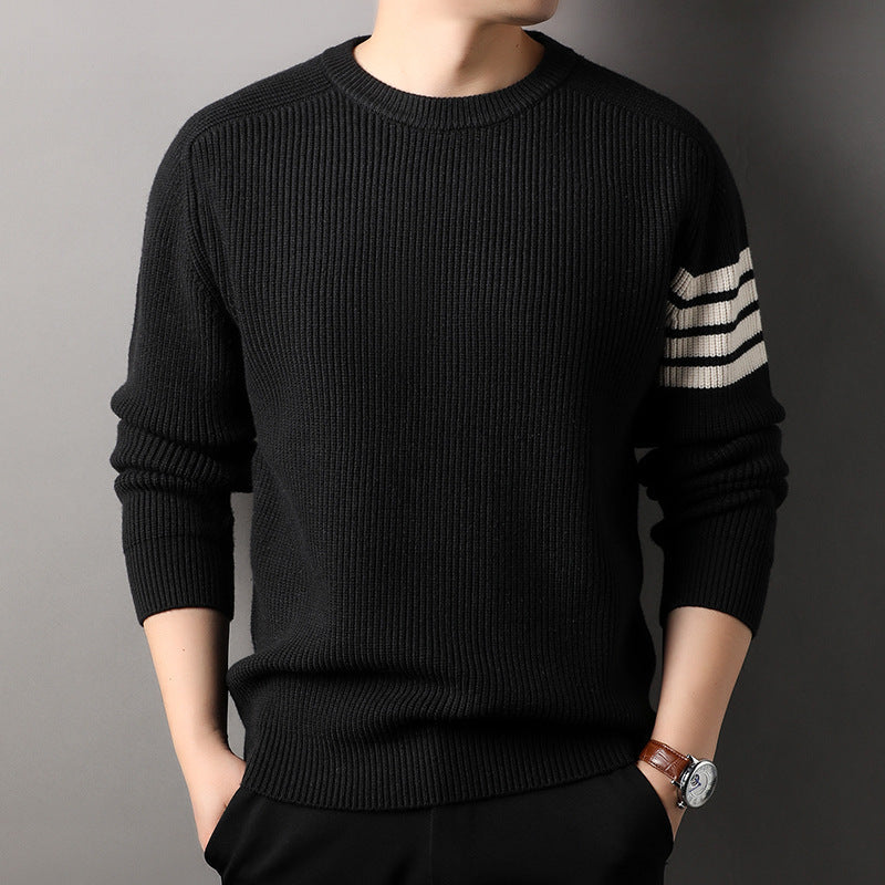 Loose-fitting Pullover Round-neck Men's Bottoming Shirt