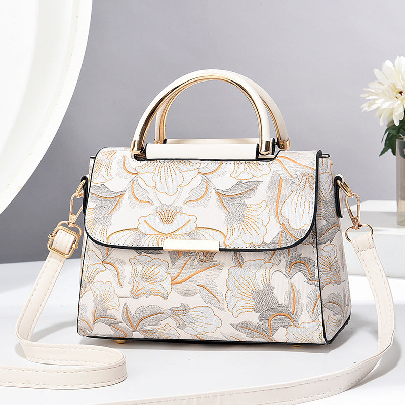 Chinese Style Printed Trendy Women's Shoulder Messenger Bag