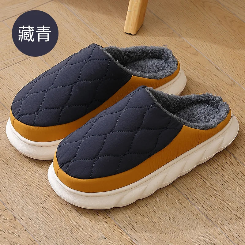 Bebealy Winter Men’s & Women’s Plush Slippers – Cozy Non-Slip Indoor & Outdoor Fur Shoes