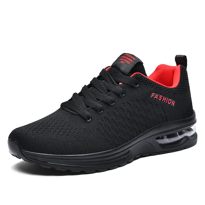 "Men's Running Shoes – Outdoor Sports Mesh Tennis Sneakers, Lightweight Lace-up Gym Jogging Shoes for Men, 2024 New Fashion Sneakers"