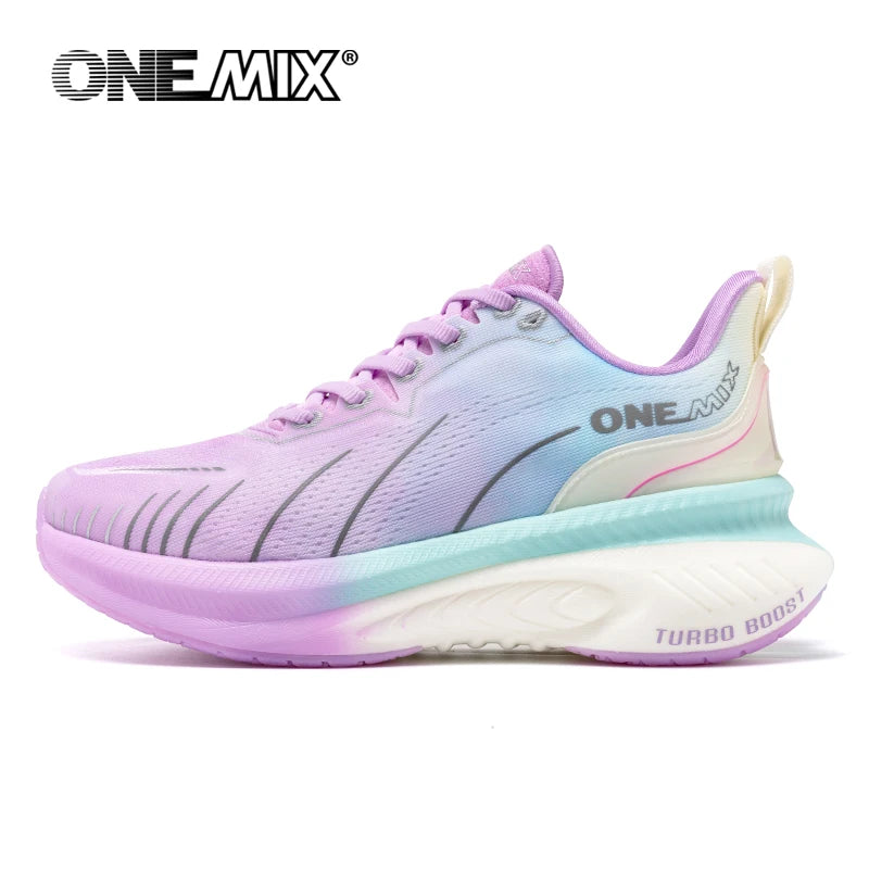 ONEMIX Cushioning Running Shoes for Men – Heavy-Duty Lace-Up Sports Sneakers, Non-Slip & Outdoor Athletic Shoes for Women