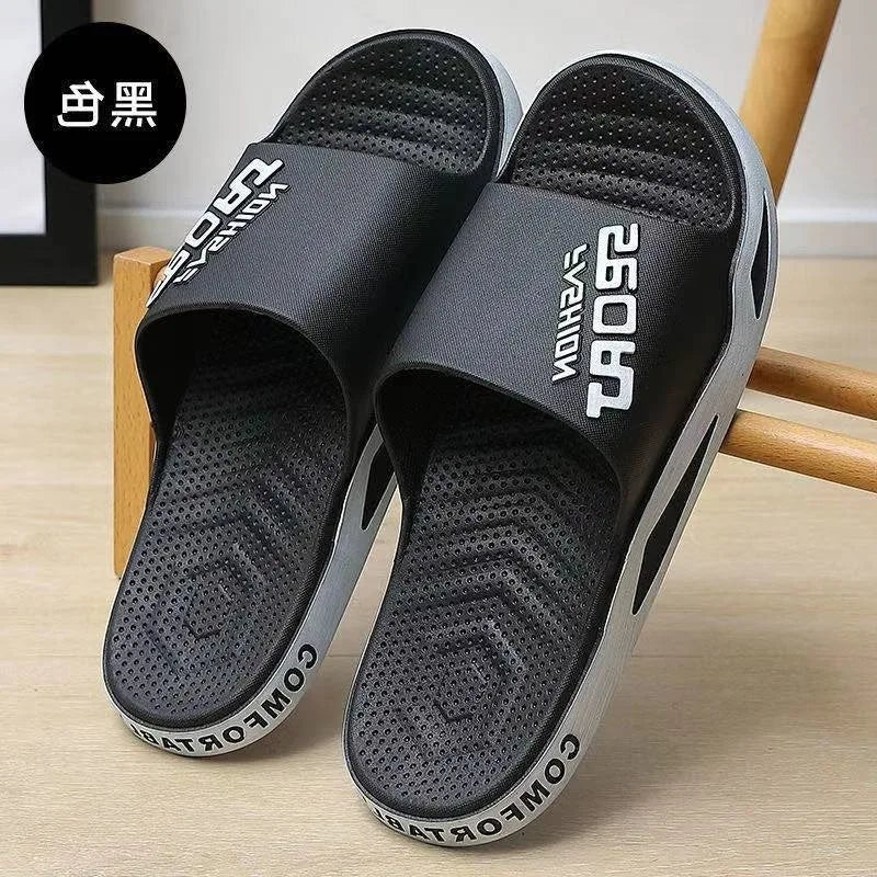 Men's Non-Skid Summer Slippers – Trendy Indoor & Outdoor Bathroom Sandals