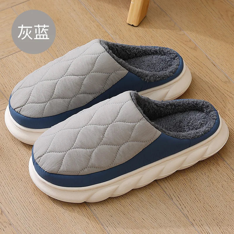 Bebealy Winter Men’s & Women’s Plush Slippers – Cozy Non-Slip Indoor & Outdoor Fur Shoes