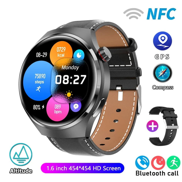 HUAWEI Watch Pro GPS NFC Smartwatch for Men - 360*360 AMOLED Screen, Bluetooth Call, Heart Rate Monitor, IP68 Waterproof