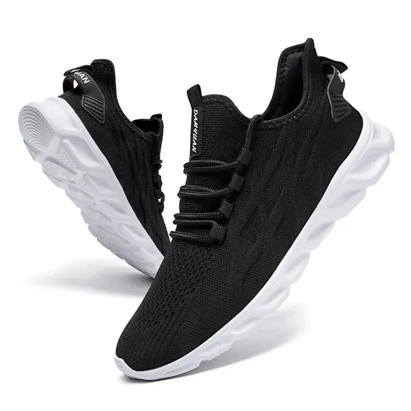 "Men's & Unisex Vulcanized Walking & Running Shoes – Lightweight, Breathable Tennis Sneakers for Athletic Sports, Casual Fashion"