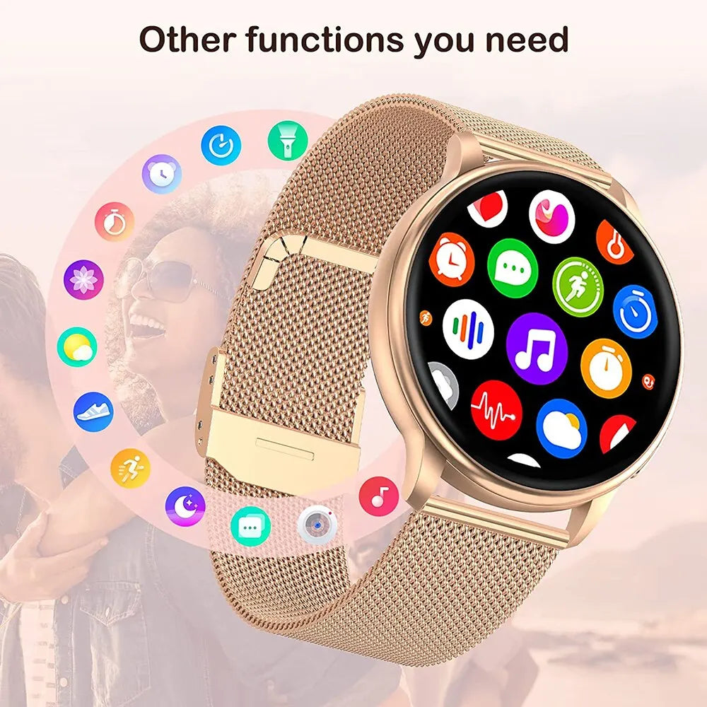 MEVADEN Y22 Smartwatch with Bluetooth Calls, Fitness Tracker & Custom Dials