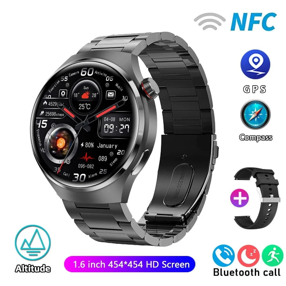 HUAWEI Watch Pro GPS NFC Smartwatch for Men - 360*360 AMOLED Screen, Bluetooth Call, Heart Rate Monitor, IP68 Waterproof