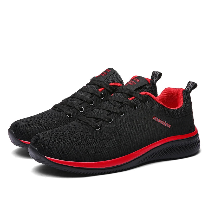 Men's Running & Walking Knit Shoes – Breathable Casual Sneakers for Sports, Gym, and Outdoor Activities (Size 38-48)