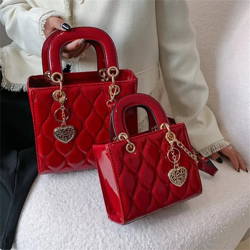 Luxury Quilted Tote Bag for Women - 2025 Classic Crossbody & Shoulder Handbag