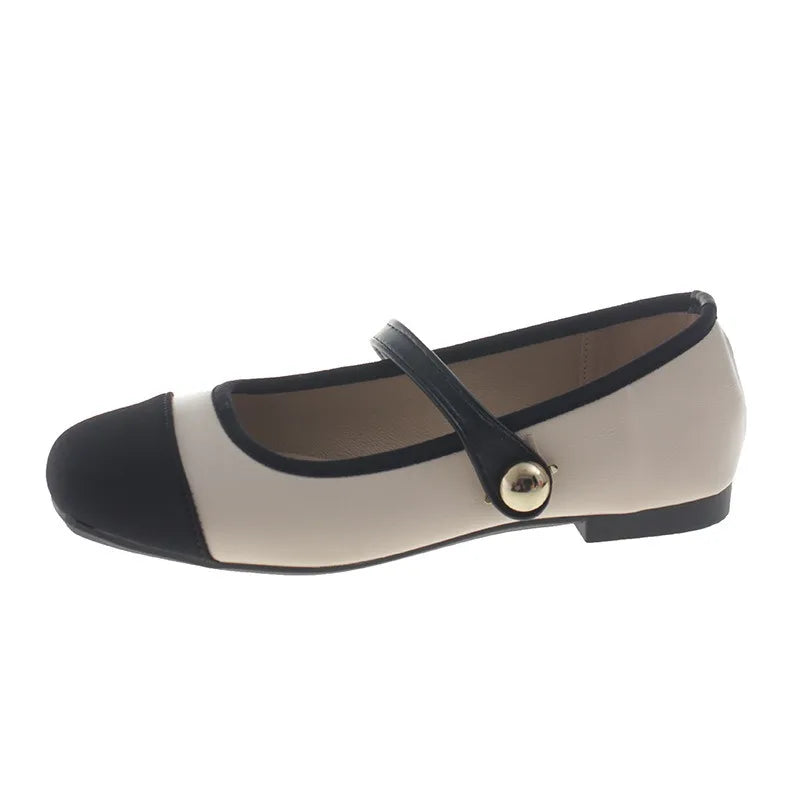 Women’s Square Toe Mary Jane Flat Shoes – Fashionable & Versatile Soft-Soled Summer Shoes