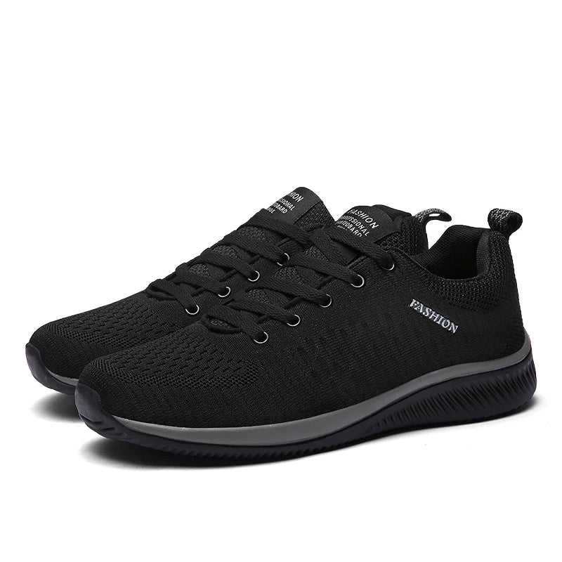 Men's Running & Walking Knit Shoes – Breathable Casual Sneakers for Sports, Gym, and Outdoor Activities (Size 38-48)