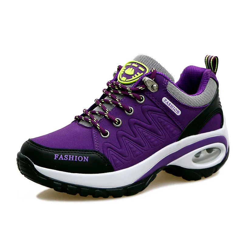 Women's Platform Sneakers – Non-Slip Casual Sports Shoes for Outdoor Hiking