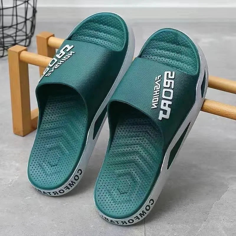 Men's Non-Skid Summer Slippers – Trendy Indoor & Outdoor Bathroom Sandals