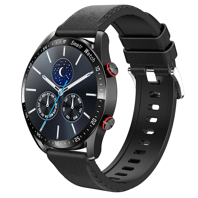 ChiBear 1.28'' Round Smartwatch for Android & iOS - Fitness Tracker, Bluetooth Call, Stylish Steel Band