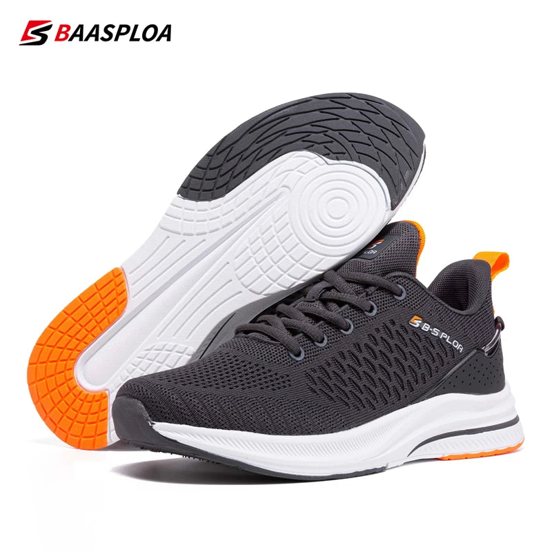 Baasploa Lightweight Men's Running Shoes 2023 – Designer Mesh Casual Sneakers for Outdoor Sports & Tennis