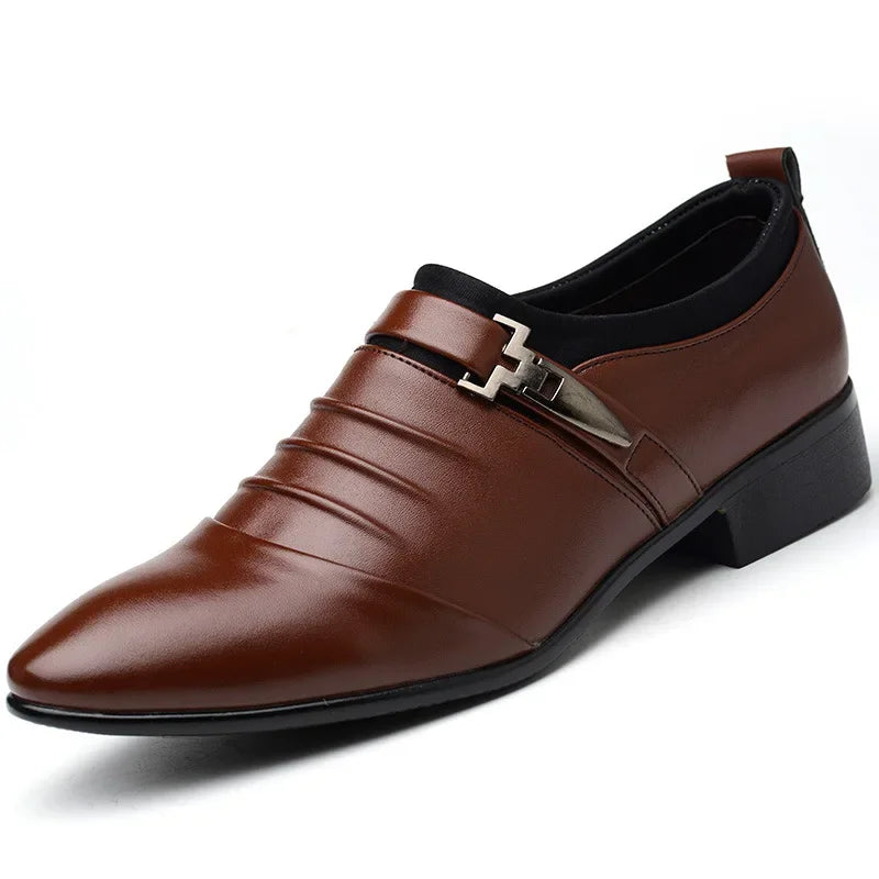 Men's Luxury Oxford Dress Shoes – Leather Formal Shoes for Business & Wedding