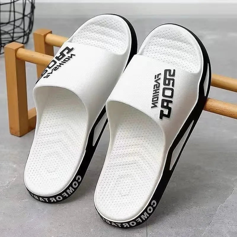 Men's Non-Skid Summer Slippers – Trendy Indoor & Outdoor Bathroom Sandals