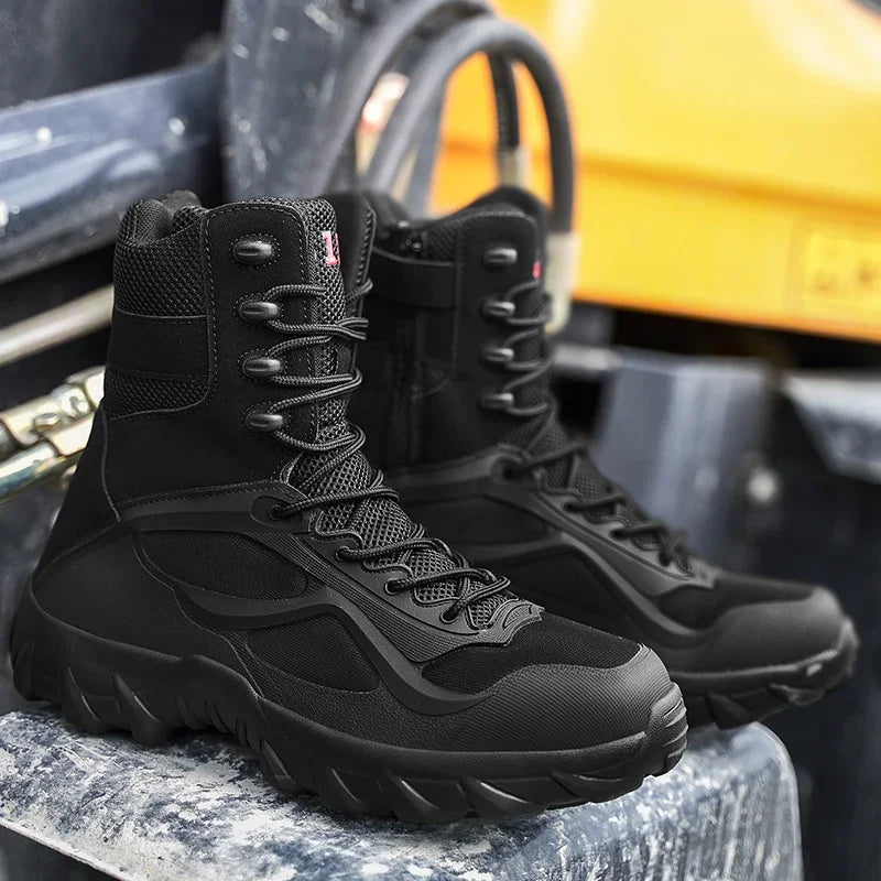 Men's Tactical Boots – Autumn Special Forces Field Boots, Lightweight Outdoor Non-Slip Waterproof Shoes, Zapatillas Hombre