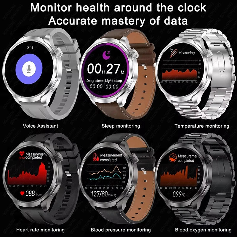 HUAWEI Outdoor Sports Smartwatch for Men – 1.85" AMOLED Screen, NFC, GPS, Heart Rate Monitor, Waterproof, Bluetooth Call