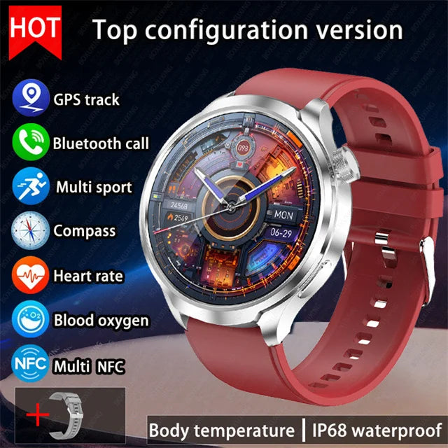 HUAWEI Outdoor Sports Smartwatch for Men – 1.85" AMOLED Screen, NFC, GPS, Heart Rate Monitor, Waterproof, Bluetooth Call