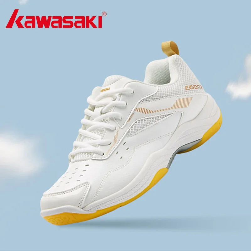 Kawasaki Men's & Women's Professional Badminton Shoes - Breathable Indoor Court Sneakers K-086