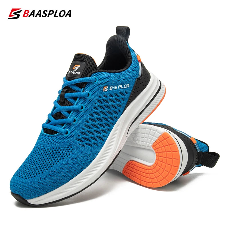 Baasploa Lightweight Men's Running Shoes 2023 – Designer Mesh Casual Sneakers for Outdoor Sports & Tennis