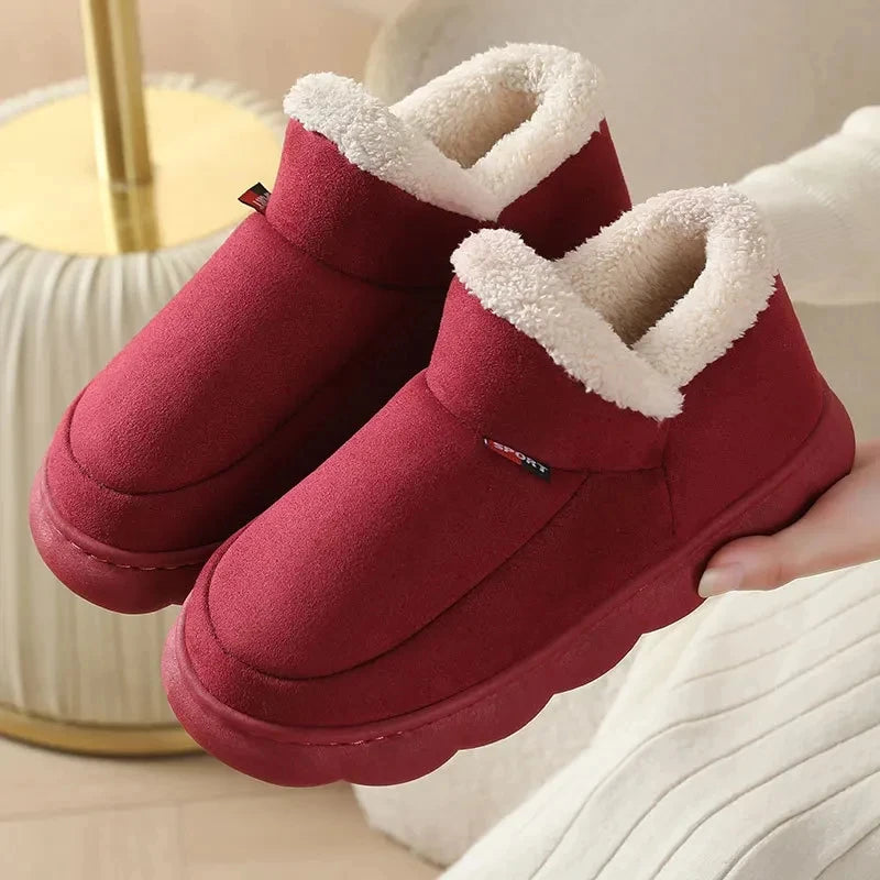 Bebealy Winter Men’s & Women’s Plush Slippers – Cozy Non-Slip Indoor & Outdoor Fur Shoes