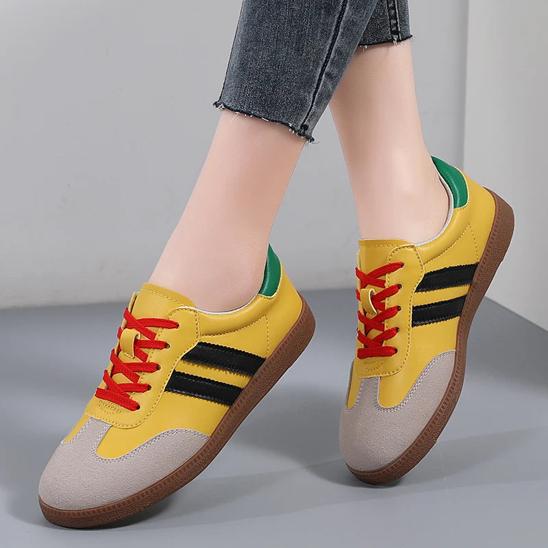 Women's Fashion Sneakers – Spring Trend Vulcanized Platform Shoes